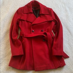 VIA SPIGA Wool Blend Winter Pea Coat